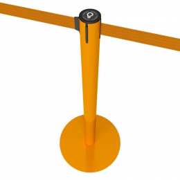 Gurtpfosten orange Edelstahl, lackiert 300cm - LIMIT