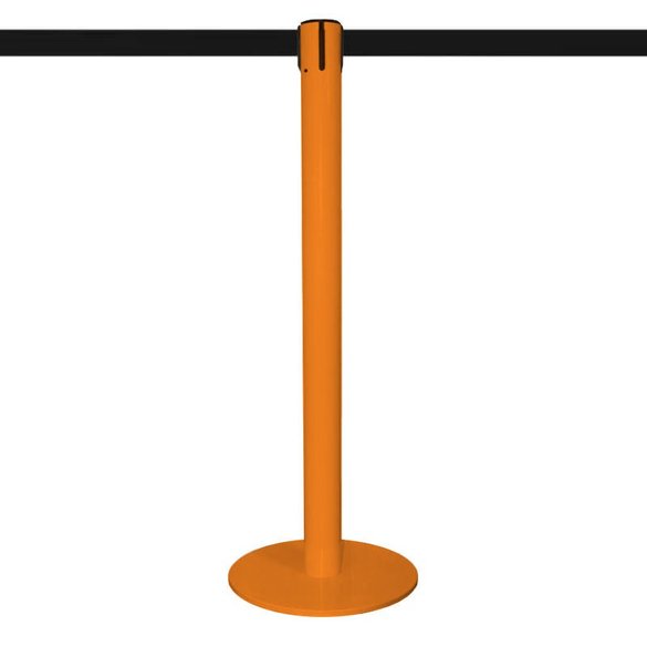 Afzetpaal met uittrekbare riem 5m - Oranje - MASTER