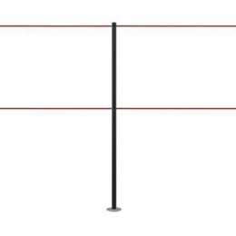 Kordelständer für 2 Kordeln - Schwarz - LINE DUAL