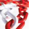 chaine plastique rouge/blanc chaine plastique rouge/blanc