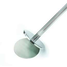 Magnetische afzetpaal met afzetband inox geborsteld (300cm)