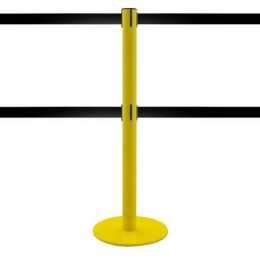 Poteau à double sangle 2,5m (Jaune, personnalisable) - MASTER DUAL