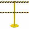 Absperrständer&nbsp;mit&nbsp;Doppelgurt 3m (gelb, anpassbar) - DUAL YELLOW
