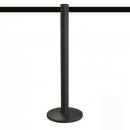 Kunststoff-Absperrpfosten schwarz 2,5m - BASIC