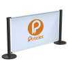 Zwarte plastic banner (aangepast) - BASIC