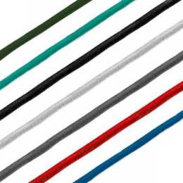 Halbelastische Kordel 6 mm (Preis pro Meter).