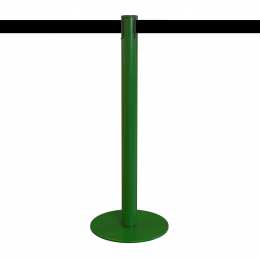 Afzetpaal met afzetband Engels groen 5m (aanpasbaar) - LIMIT