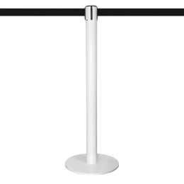 Poteau à sangle 3,7m (blanc laqué, personnalisable) - MASTER