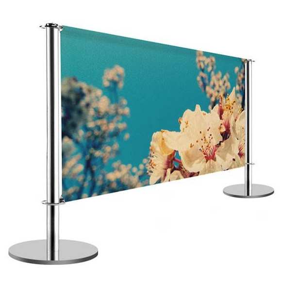 Terras-afzetting, chroom (1m50) - BANNER