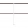 Vloerbevestigde afzetpaal (Wit) - LINE FIX DUAL