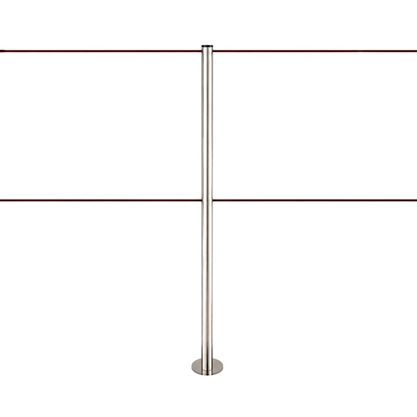 Poteau de délimitation, à fixer (Inox brossé) - LINE FIX DUAL Poteau de délimitation, à fixer (Inox brossé) - LINE FIX DUAL