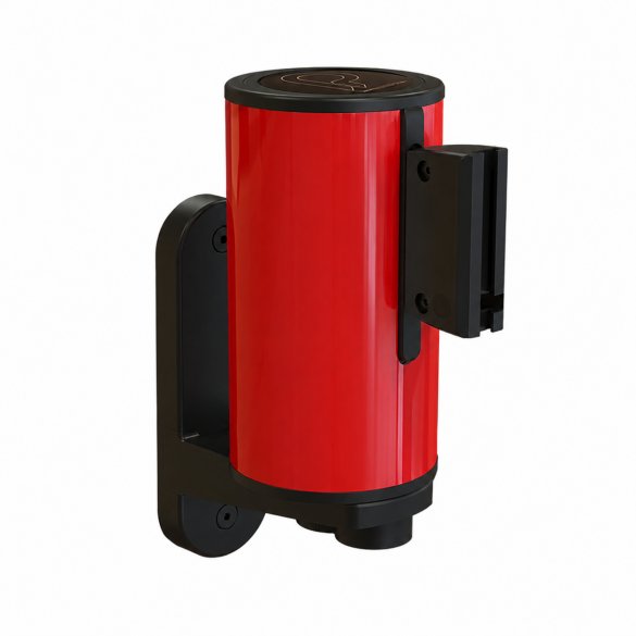 Roterende wandbehuizing met riem 2,5m BASIC (Rood)
