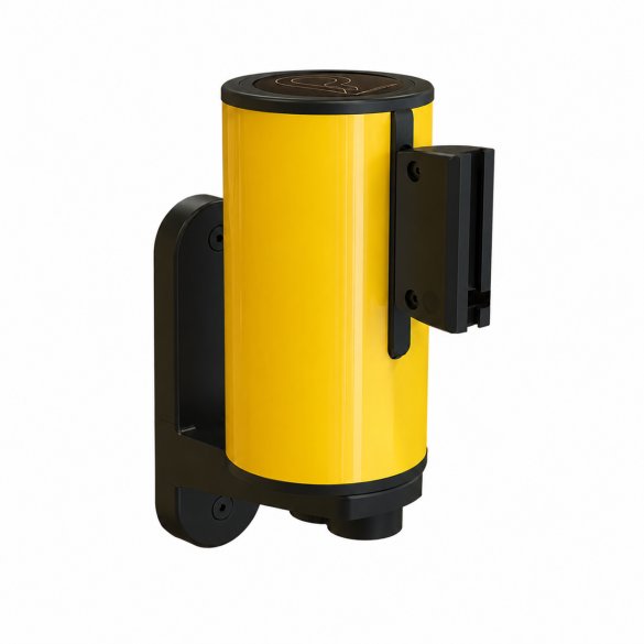 Boitier mural rotatif a sangle 2,5m ECO-LOGIQ (Jaune)