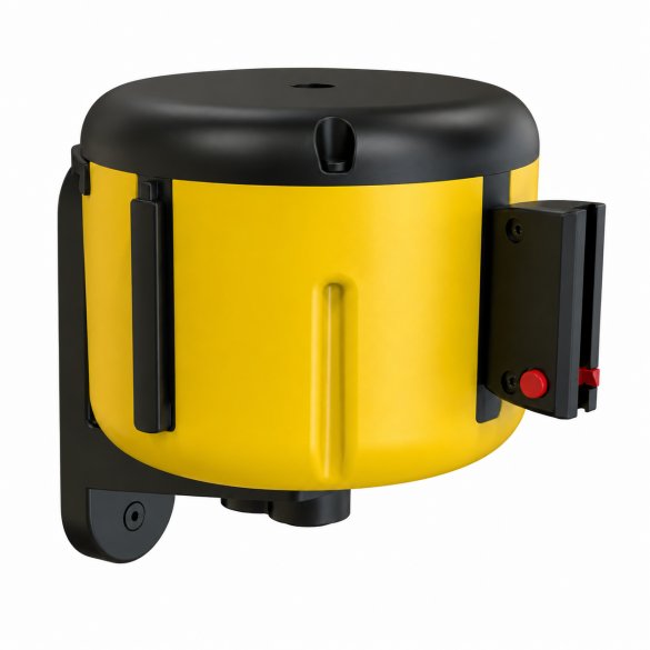 Enrouleur de sangle mural STANDARD jaune – 6m