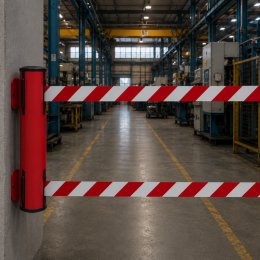 Gurtbandkassette Double weiß/rot