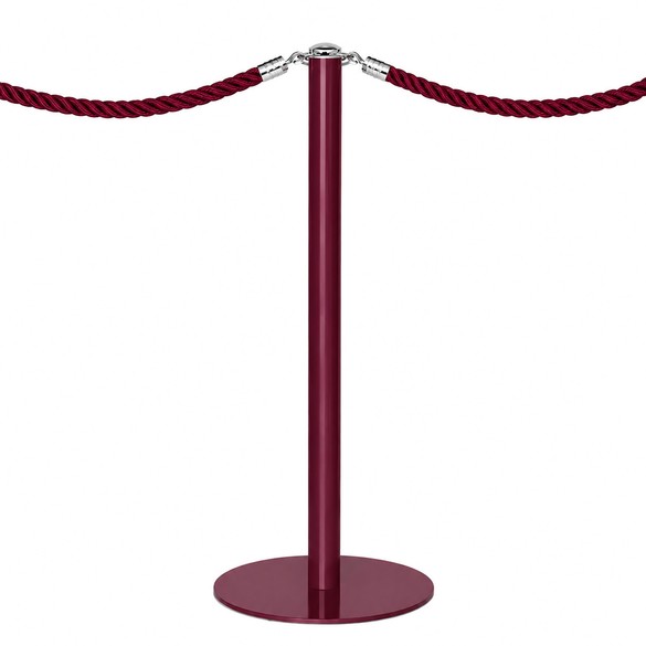 Afzetpaal bordeaux gelakt - DESIGN