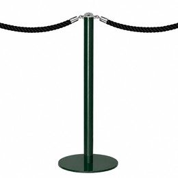 Afzetpaal brits groen - zwart koord - DESIGN