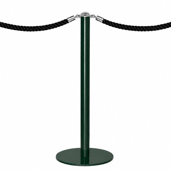 Afzetpaal brits groen - zwart koord - DESIGN