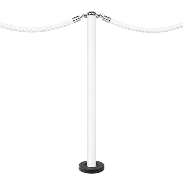 Witte koordpaal grondbevestiging DESIGN FIX