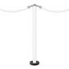 Witte koordpaal grondbevestiging DESIGN FIX