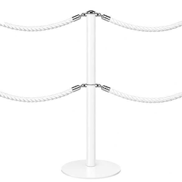 Poteau blanc double corde DESIGN
