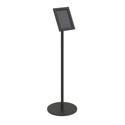 Exponatschildhalter A5 Schwarz - Gamme LINE