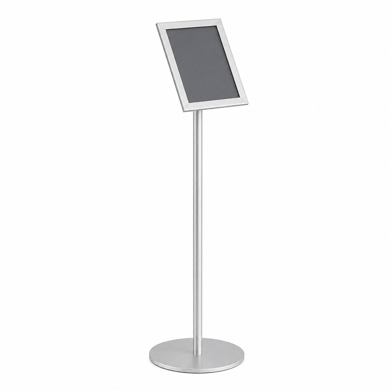 Exponatschildhalter A5 Silbergrau - LINE Serie