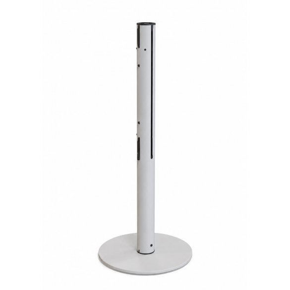 Poteau récepteur à double sangle gris