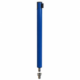 Herausnehmbarer Absperrpfosten blau - Gurt 3m - UNFIX