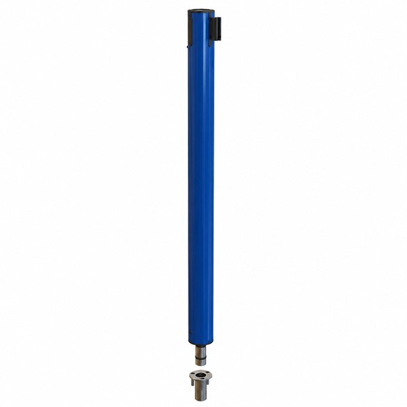 Removable socketed barrier post blue - 3m belt - UNFIX Removable socketed barrier post blue - 3m belt - UNFIX
