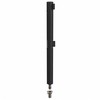 Barrier post black, double belt, embeddable conduit sleeve - UNFIX DUAL Barrier post black, double belt, embeddable conduit sleeve - UNFIX DUAL