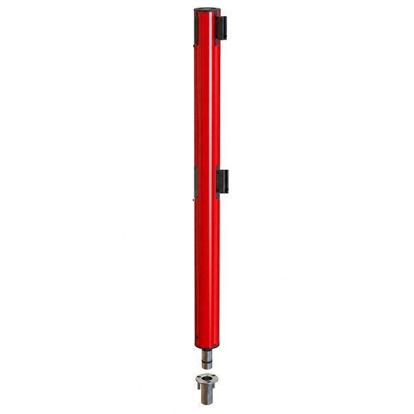 Poteau rouge, double sangle, fourreau à sceller - UNFIX DUAL Poteau rouge, double sangle, fourreau à sceller - UNFIX DUAL