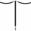Kordelpfosten schwarz matt werkzeuglos demontierbar - Design Unfix Kordelpfosten schwarz matt werkzeuglos demontierbar - Design Unfix