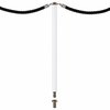 Poteau à corde blanc laqué extractible - Design Unfix