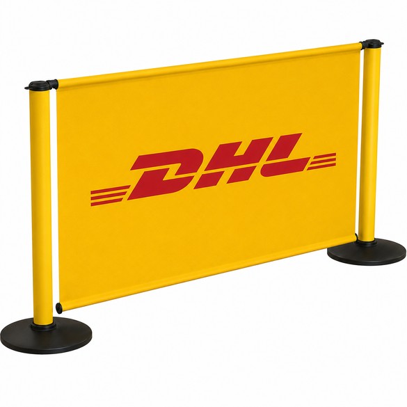 Barriera plastica gialla personalizzata - BASIC Barriera plastica gialla personalizzata - BASIC