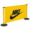 Barrière plastique jaune (Personnalisée) - BASIC