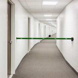 Enrouleur de ruban à fixation murale 3 m, boîtier inox noir BASIC