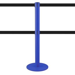 Dual Strap Barrier Post 3m (Blue, Customisable) - LIMIT DUAL