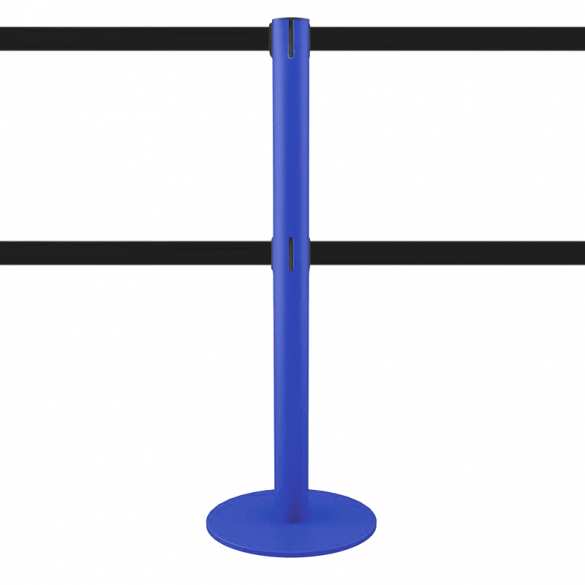Poteau à double sangle 2,5 mètres (bleu, personnalisable) - MASTER DUAL Poteau à double sangle 2,5 mètres (bleu, personnalisable) - MASTER DUAL