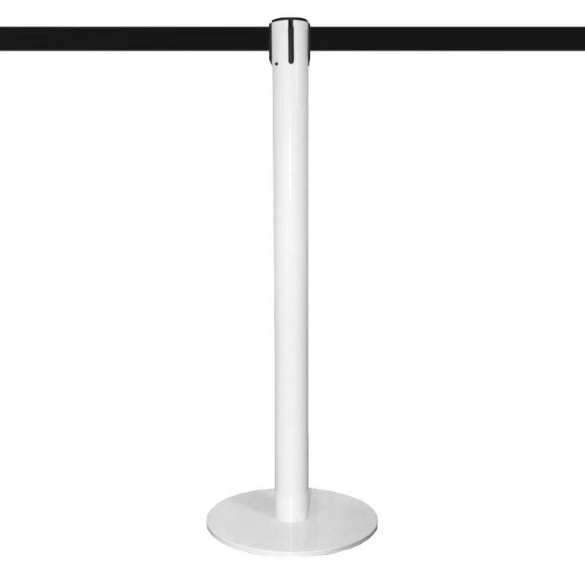Poteau de guidage à sangle 2,5m (blanc laqué, personnalisable) - MASTER Poteau de guidage à sangle 2,5m (blanc laqué, personnalisable) - MASTER
