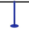 Afzetpaal blauw met lint 3m