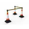 Enrouleur de sangle pour plots de signalisation de chantier (Jaune et noir) Enrouleur de sangle pour plots de signalisation de chantier (Jaune et noir)