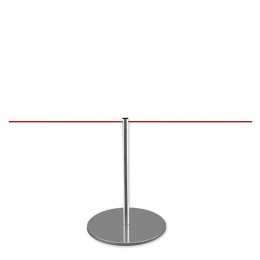 Afzetpaal 45cm (chroom) - LINE MINI