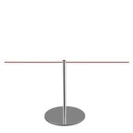 Poteau de mise à distance 45cm (chromé) - LINE MINI