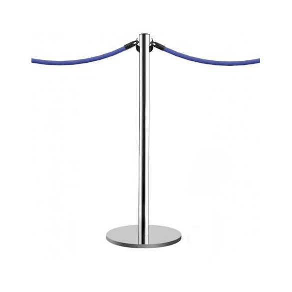 Poteau à corde en inox chromé "Post" Poteau à corde en inox chromé "Post"