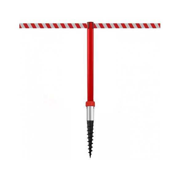 Afzetpaal om in de grond te bevestigen (370cm) - Rood - INDUSTRIAL DUOFIX Afzetpaal om in de grond te bevestigen (370cm) - Rood - INDUSTRIAL DUOFIX