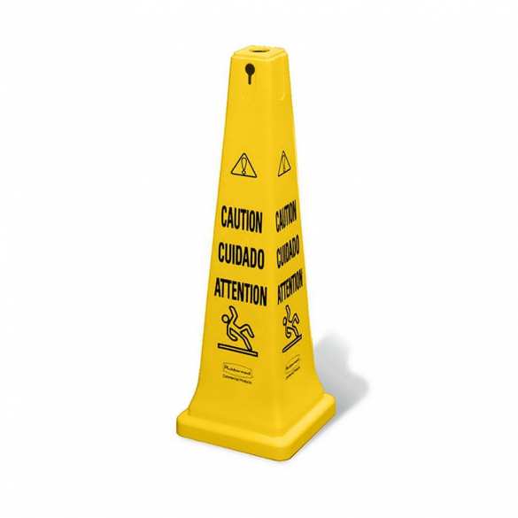 Cône "Sol glissant" 95cm (Sangle en option) - SAFETY CONE Cône "Sol glissant" 95cm (Sangle en option) - SAFETY CONE