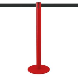 Rode afzetpaal met intrekbare band 3m (aanpasbaar) - LIMIT