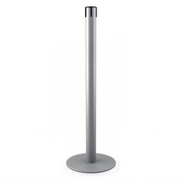 Afzetpaal zonder trekband - zilver