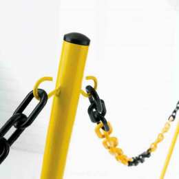 Poteau jaune pour chaîne plastique - CHAIN